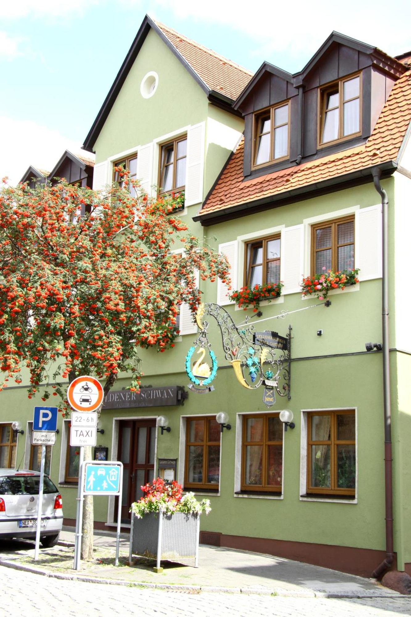 Hotel-Garni Goldener Schwan Bad Windsheim Esterno foto